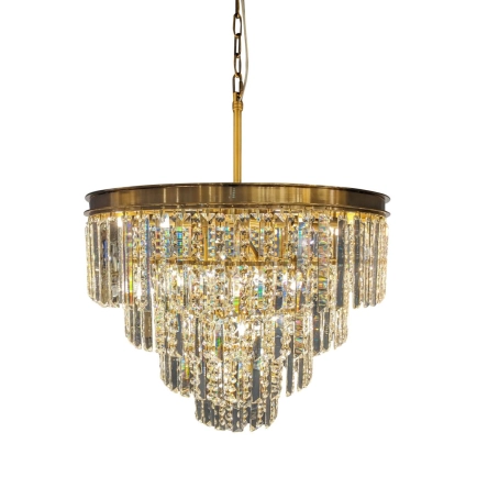 Ailia Imports Caden 25LT Gold Crystal Pendant