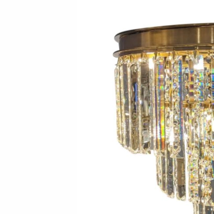 Ailia Imports Caden 300mm Close to Ceiling Aged Gold closeup