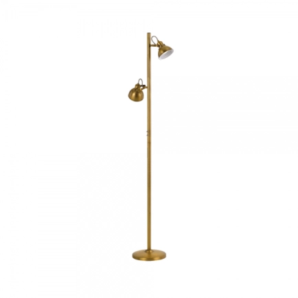 Carson Antique Brass 2 Light Floor Lamp
