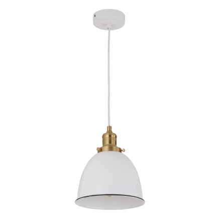 CLA Lighting - Cerema 1 Dome White 1 Light pendant light