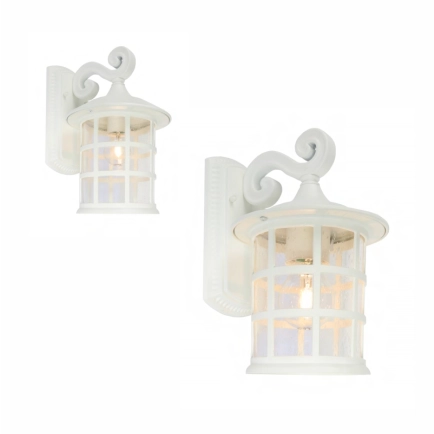 Cougar Lighting Coventry White Coach Lights - group