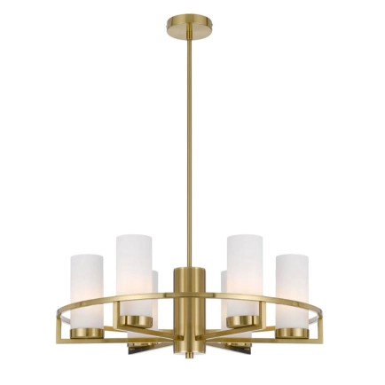 Telbix Eamon 6 light Matt Brass Pendant Light