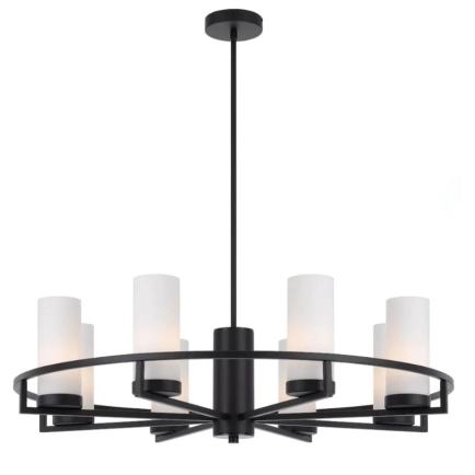 Telbix Eamon 8 Light Matt Black Pendant Light 