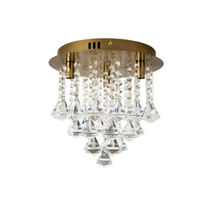 Ailia Imports Brushed Gold Close to ceiling 