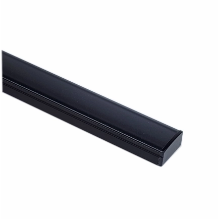 EXT-002 Aluminium Extrusion Black with smoke diffuser
