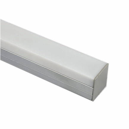 EXT-011 Aluminium Extrusion - Silver with Opal diffuser