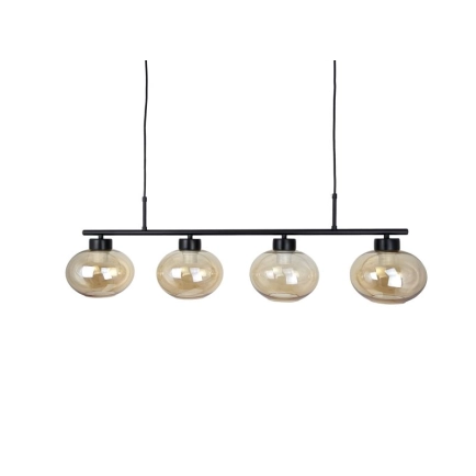Ailia Imports - Faris Black / Amber Pendant Light