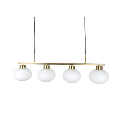 Ailia Imports Faris 4 Light Brass Bar Pendant Light