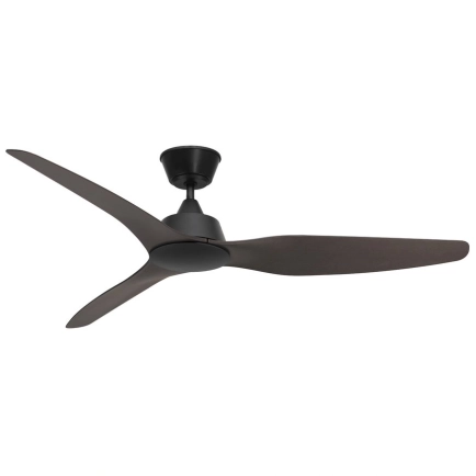 Mercator Guardian IP55 Black and Timber Ceiling Fan FC1110143BK