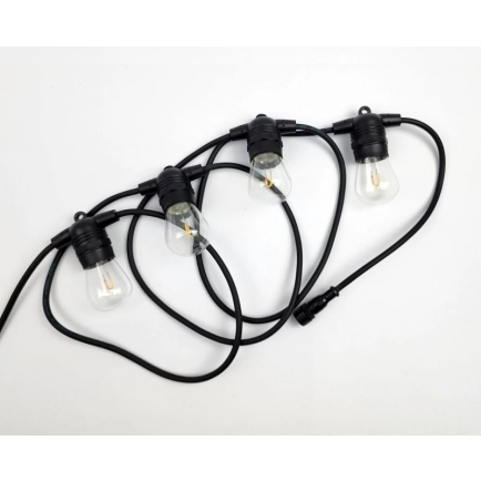 Lumenesk Festoon Lighting - Flush Mounted - 10 metre string