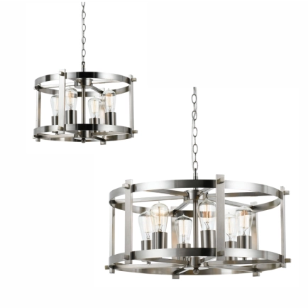 Telbix Finley Nickel Pendant lights - 2 Sizes
