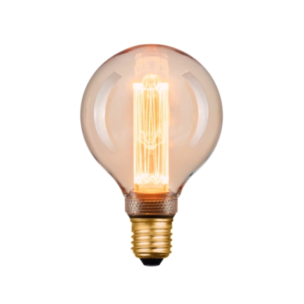 Mercator Lighting G95 Sphere 4W E27 1800K Vintage LED Amber Globe