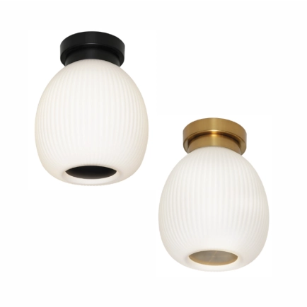 Cougar Lighting Garman DIY Opal with Matte Black or Brass Hardware DIY