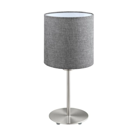 Eglo Lighting Pasteri Table Lamp Grey Shade