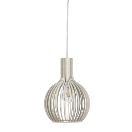 Fiorentino Lighting Guarin White Timber Pendant
