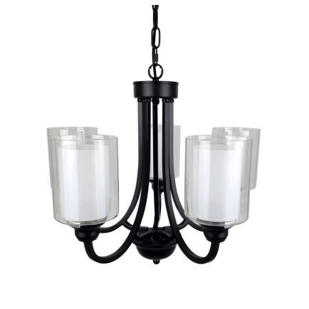 Ailia Imports Hillwood 5 Light Black Pendant 