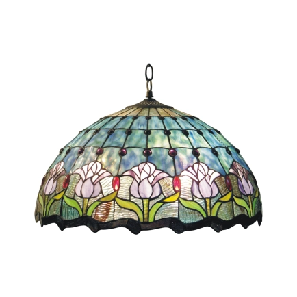 G&G Brothers HL-20235A/CD Mauve Tulip 20Inch Pendant