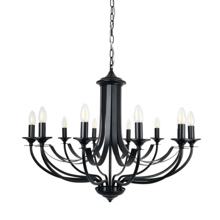 Hoodshire 12 Light Black Candelabra Light