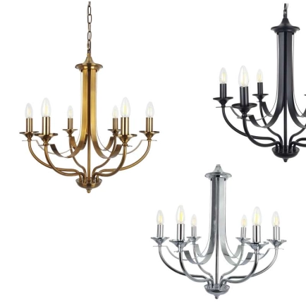 Hoodshire 6 Light Candelabra style Pendant