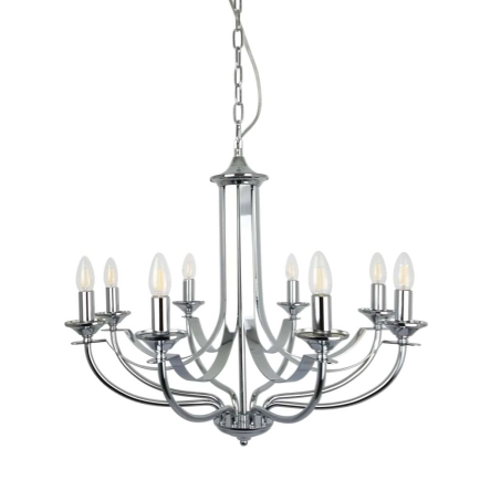 Hoodshire 8 Light Chrome Candelabra style Pendant
