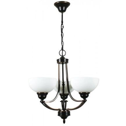 Houston 3 Light Pendant Bronze