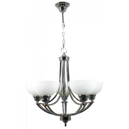 Houston 5 Light Chrome Pendant