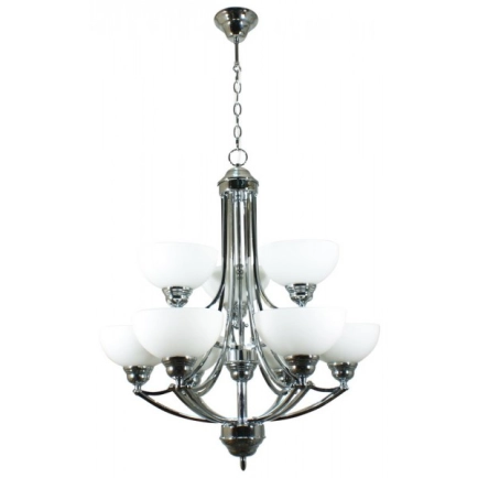 Houston 9 Light Chrome Pendant