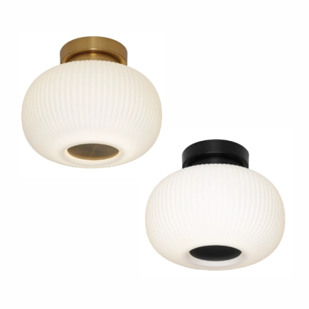 Cougar Lighting Hutton DIY Opal Diffuser Gold or Black Metal Hardware Batten Fix 