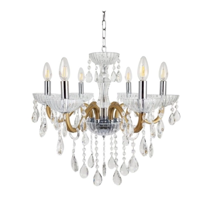 Ailia Imports Jolene 6lt Crystal pendant