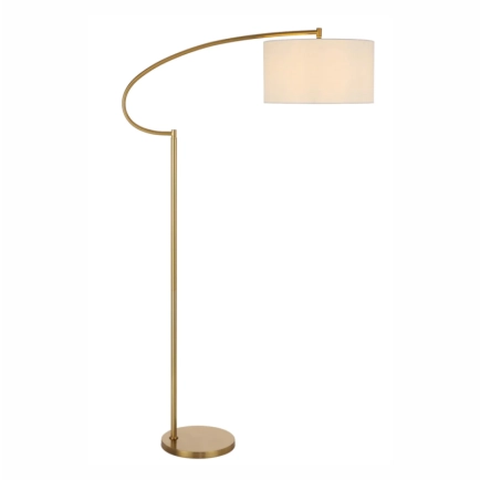 Telbix Laine Floor Lamp - Ivory / Gold