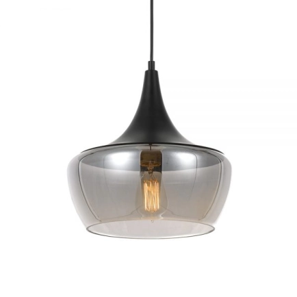 Landy Black / Smoke 1 Light Pendant