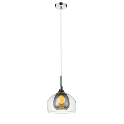 Ailia Imports Lodge Large 1LT Pendant Smoke/Clear