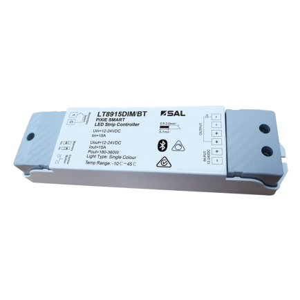 SAL Pixie LED strip controller - Single colour Dimmer LT8915DIM/BT