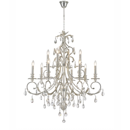 Ailia Imports Magnolia 12lt Chandelier