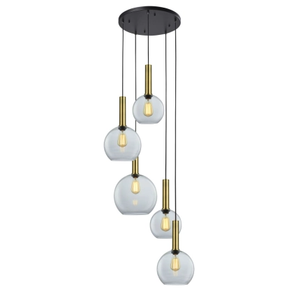 Ailia Imports Boston 5 Light Cord Drop Pendant