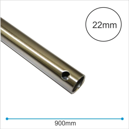 900mm Brushed Chrome Fan Extension Rod