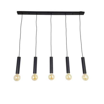 Metro 5 Light black bar pendant