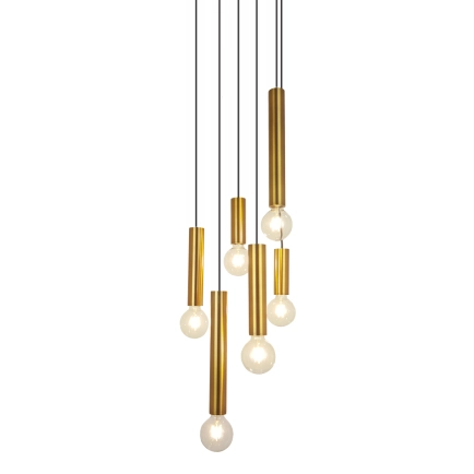 Metro 6 Light Pendant - Bronze
