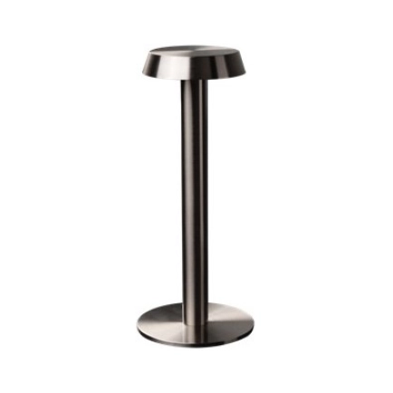 Unios Lighting Moka Satin Nickel Rechargeable Touch Lamp