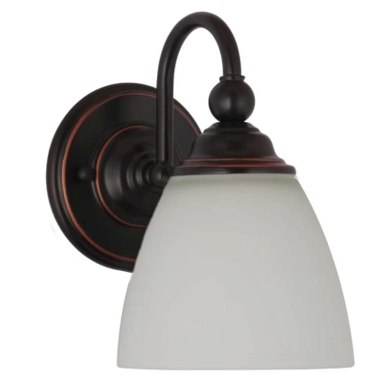 Nova 1 Light Bronze Wall Light