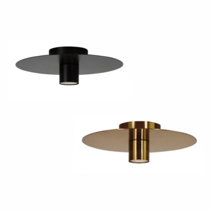 Piato Do It Yourself batten Fix light - Black  | Brushed brass