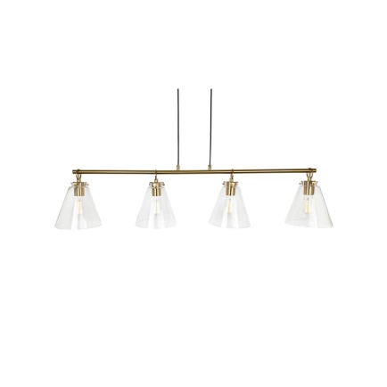 Ailia Imports Quest 4 Light Pendant Brushed Brass