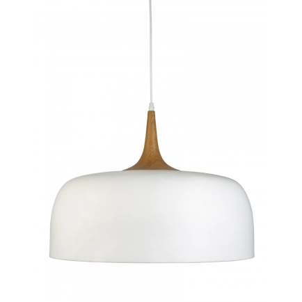 Fiorentino Lighting Ravenna 40 White/Timber Pendant