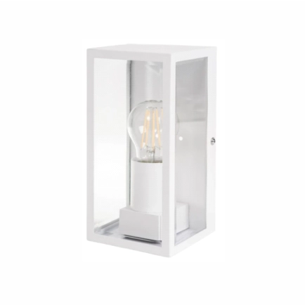 Ailia Imports Ridgewood White 1LT Exterior Wall Light