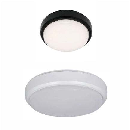 Martec Cove Round Black / White Bunker Light