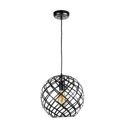 Sansiro matte black round pendant lights - 5 sizes available