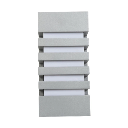 Fiorentino Lighting Sbarra Exterior Bunker Light Silver