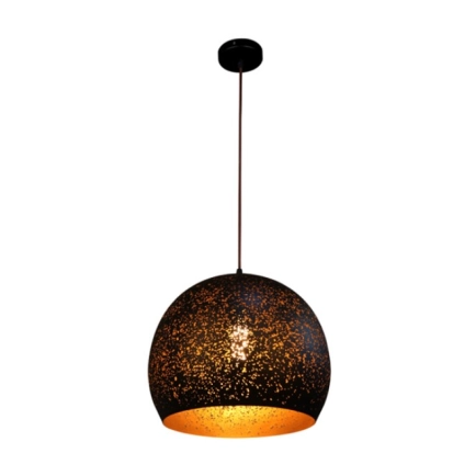 Celeste Black & Gold Dome pendant