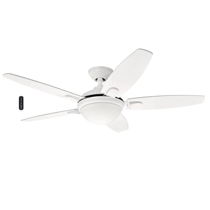 Hunter Fans Contempo White 52" Ceiling Fan with Light