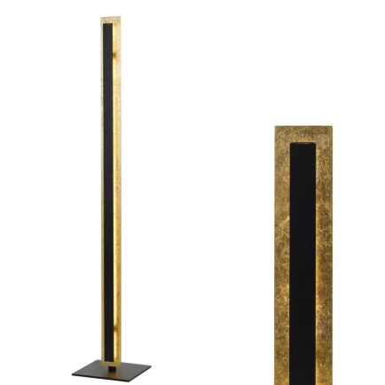 Serano Black and Gold Floor Lamp - Telbix